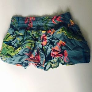 Billabong floral linen shorts
